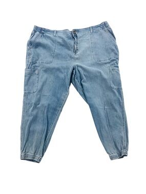 🐵 Sonoma Light Wash Denim Cargo Trousers, 22W